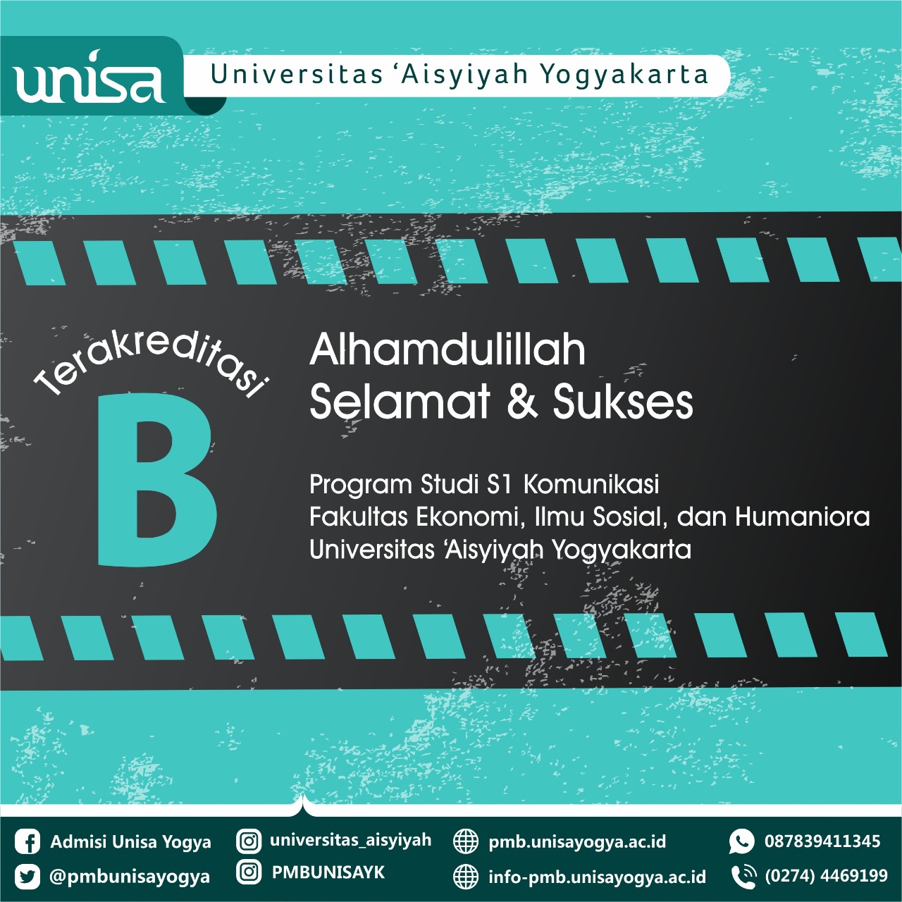 Prodi Komunikasi UNISA Yogyakarta Raih Akreditasi B
